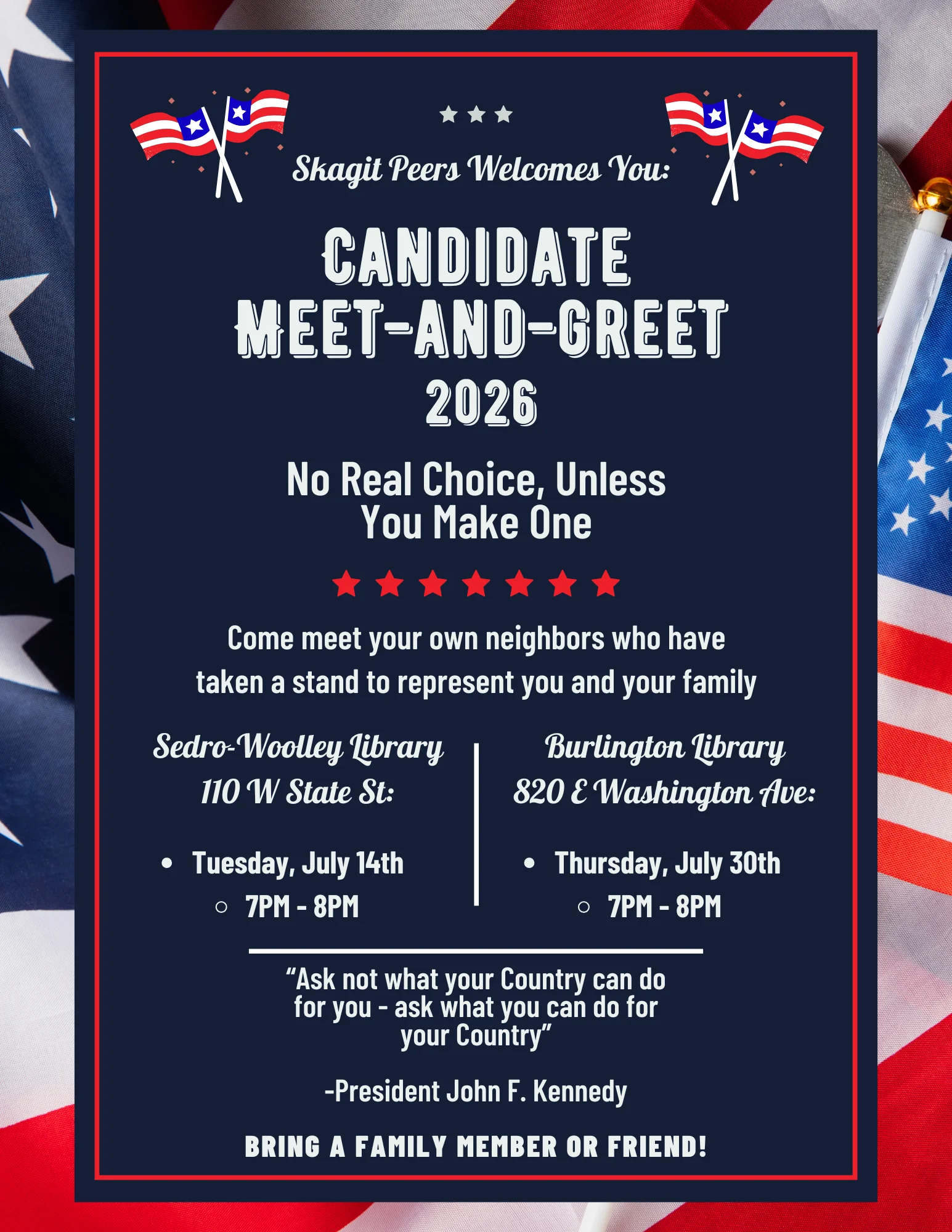 Notice of Meet and Greet for Write-In Candidates — Skagit County 2026